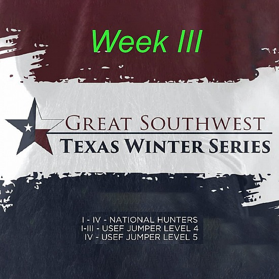 Great Southwest Texas Winter Series Week III
